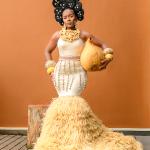 IZZY COTTON RAFIA SHORT KAFTAN