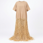 IZZY LONG RAFFIA KAFTAN